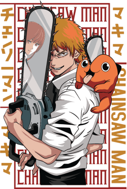 Chainsaw Dark Anime Vector